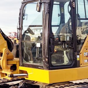 CAT 306 Mini Hydraulic Excavator Windshield